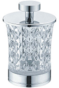 Boheme Стакан для хранения 8x8 см, стеклянная колба, цвет: chrome 10216