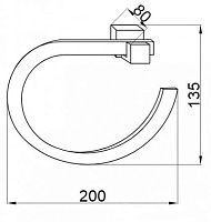 Boheme Venturo Полотенцедержатель 20 см, подвесной, цвет: chrome 10306