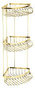 Boheme Imperiale Полка угловая 24,5 см, 3-х ярусная, цвет: gold 10428