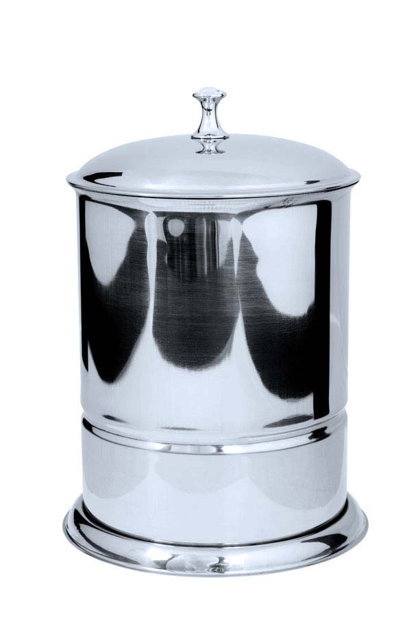Boheme Puro Ведро с крышкой напольное, 5 литров, цвет: chrome 10708