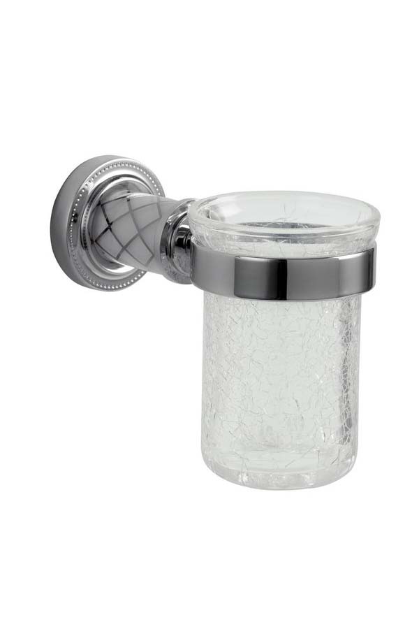 Boheme Murano Стакан подвесной, стеклянный полупрозрачный, цвет: chrome 10904-W-CR