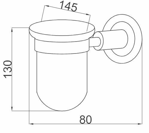 Boheme Murano Стакан подвесной, стеклянный полупрозрачный, цвет: gold 10904-W-G
