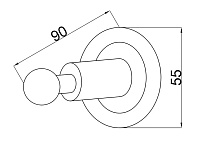 Boheme Murano Крючок для полотенца, подвесной, цвет: bronze 10906-W-BR