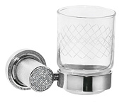 Boheme Royal Cristal Стакан подвесной, стеклянный полупрозрачный, цвет: chrome 10924-CR