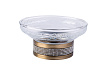 Boheme Royal Cristal Мыльница со стеклянной чашей, настольная, цвет: bronze 10930-BR