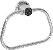 Boheme Royal Cristal Полотенцедержатель 21,5 см, подвесной, цвет: chrome/black 10925-CR-B