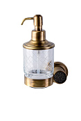 Boheme Royal Cristal Дозатор для жидкого мыла, подвесной, стеклянная колба, цвет: bronze 10932-BR-B