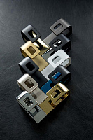 Boheme Q Крючок для полотенца, подвесной, цвет: chrome/black 10946-CR-B