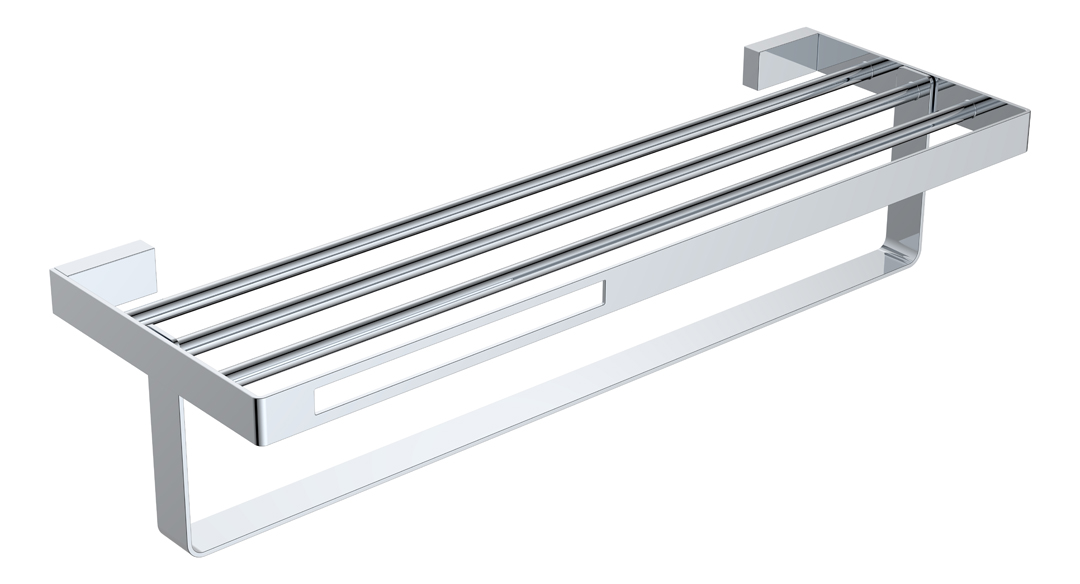 Boheme Q Полка для полотенец 60x23 см, подвесная, цвет: chrome 10947-CR