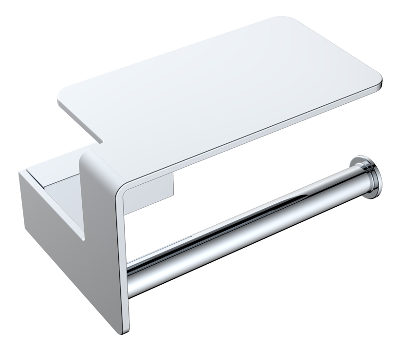 Boheme Q Держатель туалетной бумаги с полочкой, подвесной, цвет: chrome 10941-CR