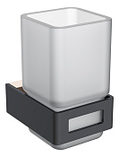 Boheme Q Стакан подвесной, стеклянный полупрозрачный, цвет: gold/black 10944-G-B