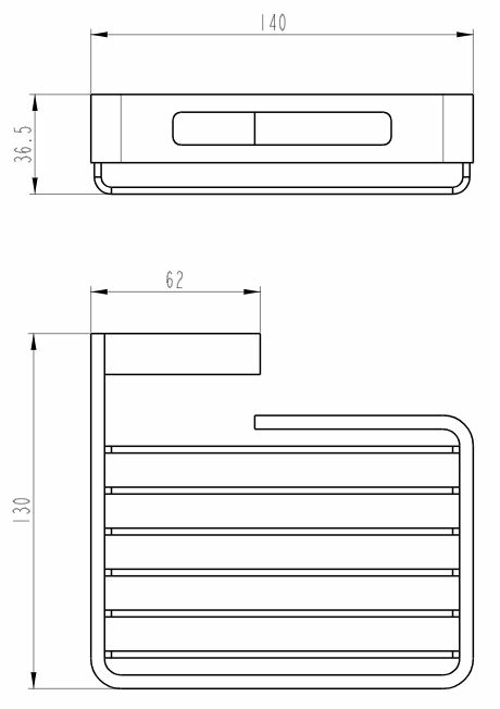 Boheme Q Держатель для губки, подвесной, цвет: chrome 10959-CR