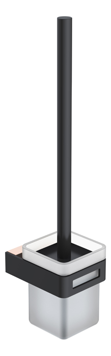 Boheme Q Ершик для унитаза подвесной со стеклянной колбой, цвет: gold/black 10954-G-B