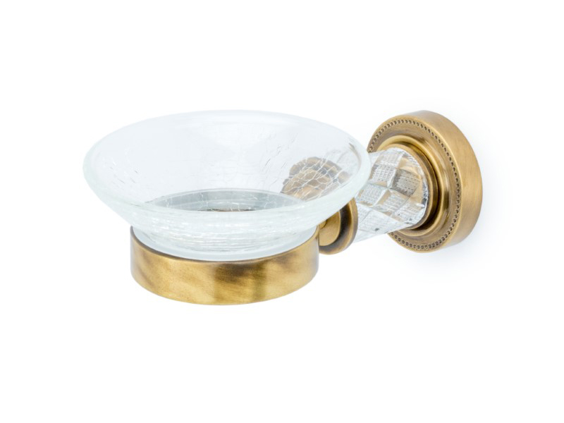 Boheme Murano Cristal Мыльница со стеклянной чашей, подвесная, цвет: bronze 10903-CRST-BR