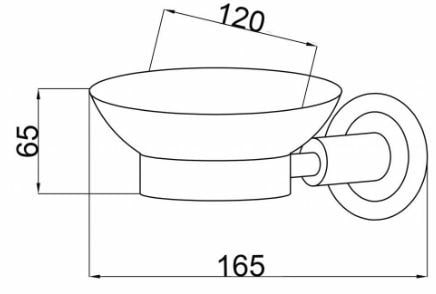 Boheme Murano Cristal Мыльница со стеклянной чашей, подвесная, цвет: bronze 10903-CRST-BR