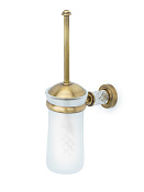 Boheme Murano Cristal Ершик для унитаза подвесной со стеклянной колбой, цвет: bronze 10913-CRST-BR