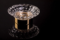 Boheme Murano Cristal Мыльница со стеклянной чашей, настольная, цвет: chrome 10204