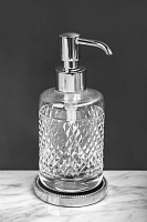 Boheme Murano Cristal Дозатор для жидкого мыла, настольный, стеклянная колба, цвет: chrome 10227
