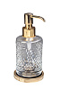Boheme Murano Cristal Дозатор для жидкого мыла, настольный, стеклянная колба, цвет: gold 10228