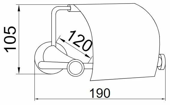 Boheme Chiaro Держатель туалетной бумаги с крышкой, подвесной, цвет: gold 10501