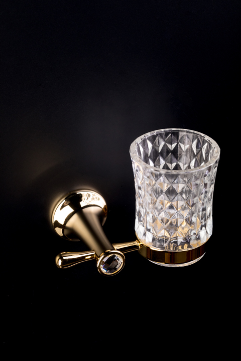 Boheme Chiaro Стакан подвесной, стеклянный полупрозрачный, цвет: gold 10504