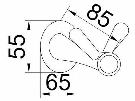 Boheme Chiaro Крючок для полотенец двойной, подвесной, цвет: gold 10506