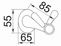 Boheme Chiaro Крючок для полотенец двойной, подвесной, цвет: gold 10506