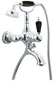 Boheme Tradizionale Nero Смеситель для ванны с душевым набором, излив 19,5 см, цвет: chrome 243
