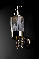 Boheme Palazzo Дозатор для жидкого мыла, подвесной, стеклянная колба, цвет: gold 10167