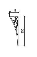 Armadi Art Neoart Ножки для мебели, 2 шт, цвет: chrome 885-CR