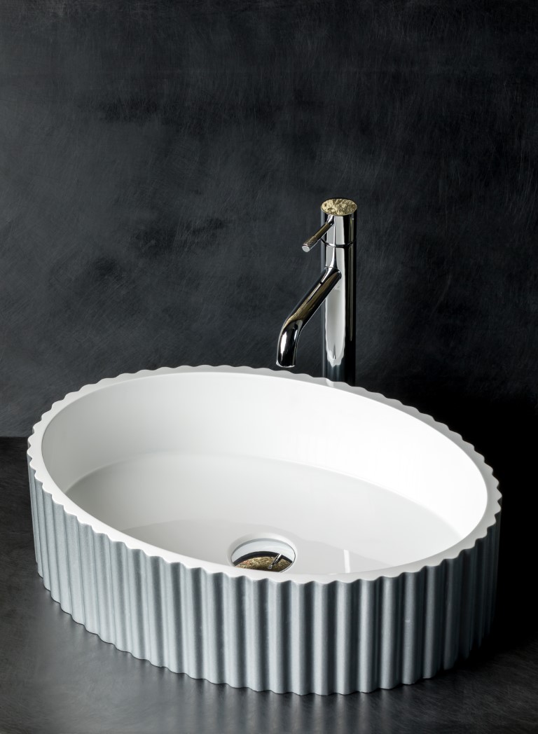 Boheme Monaco Раковина чаша овальная 50х35х14h см, без перелива, цвет: silver 878-S