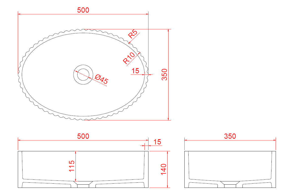 Boheme Monaco Раковина чаша овальная 50х35х14h см, без перелива, цвет: silver 878-S
