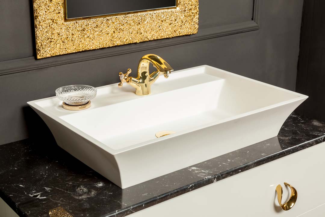 Armadi Art Раковина мебельная прямоугольная 67х45х13h см, цвет: белый 811-m