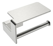 Boheme Q Держатель туалетной бумаги с полочкой, подвесной, цвет: nickel brush 10941-NB