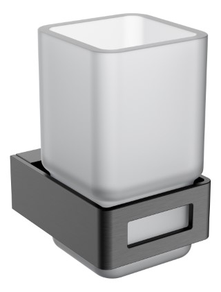 Boheme Q Стакан подвесной, стеклянный полупрозрачный, цвет: gun metall 10944-GM