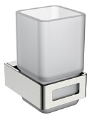 Boheme Q Стакан подвесной, стеклянный полупрозрачный, цвет: nickel brush 10944-NB