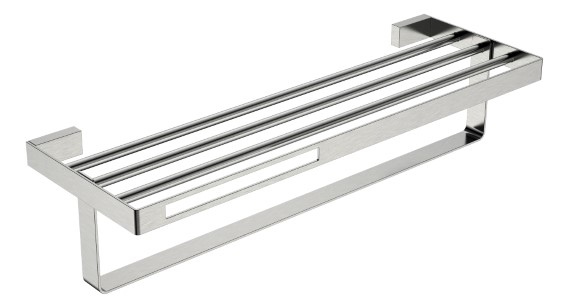 Boheme Q Полка для полотенец 60x23 см, подвесная, цвет: nickel brush 10947-NB