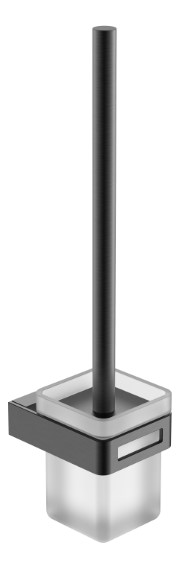 Boheme Q Ершик для унитаза подвесной со стеклянной колбой, цвет: gun metall 10954-GM