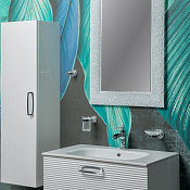 Armadi Art Vallessi Avantgarde Linea Шкаф-пенал подвесной 28х35х120h см, цвет: белый/хром 845-WCR