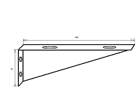 Armadi Art Flat Крепежный набор для прямых столешниц 869