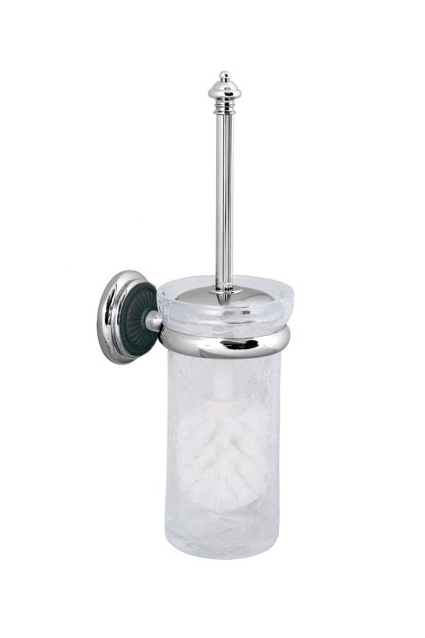 Boheme Vogue Ершик для унитаза подвесной со стеклянной колбой, цвет: chrome 10194