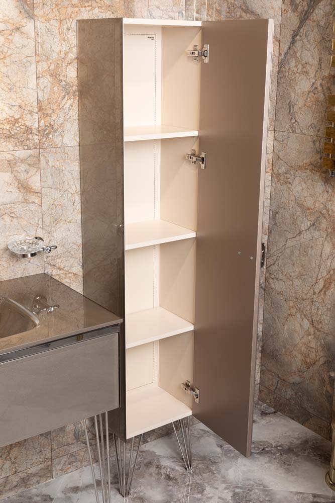 Armadi Art Lucido Шкаф-пенал подвесной 35x40x150h см, цвет: коричневый 772-D