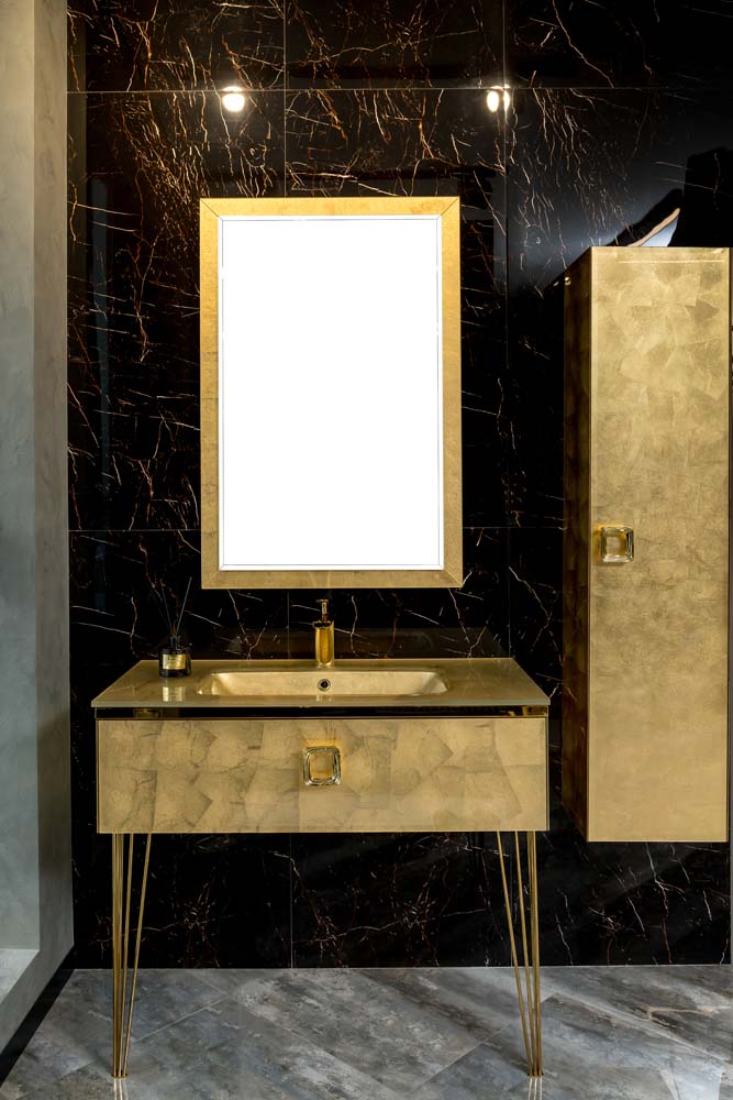 Armadi Art Lucido Тумба подвесная 84х55х30h см, цвет: золото 770-080-Foil