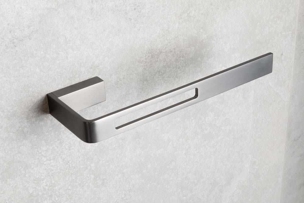 Boheme Q Полотенцедержатель 25 см, подвесной, цвет: shine gun metall 10945-SGM