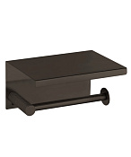 Boheme Uno Держатель туалетной бумаги с полочкой, подвесной, цвет: gun metall 10971-GM