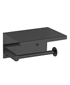 Boheme Uno Держатель туалетной бумаги с полочкой, подвесной, цвет: shine gun metall 10971-SGM