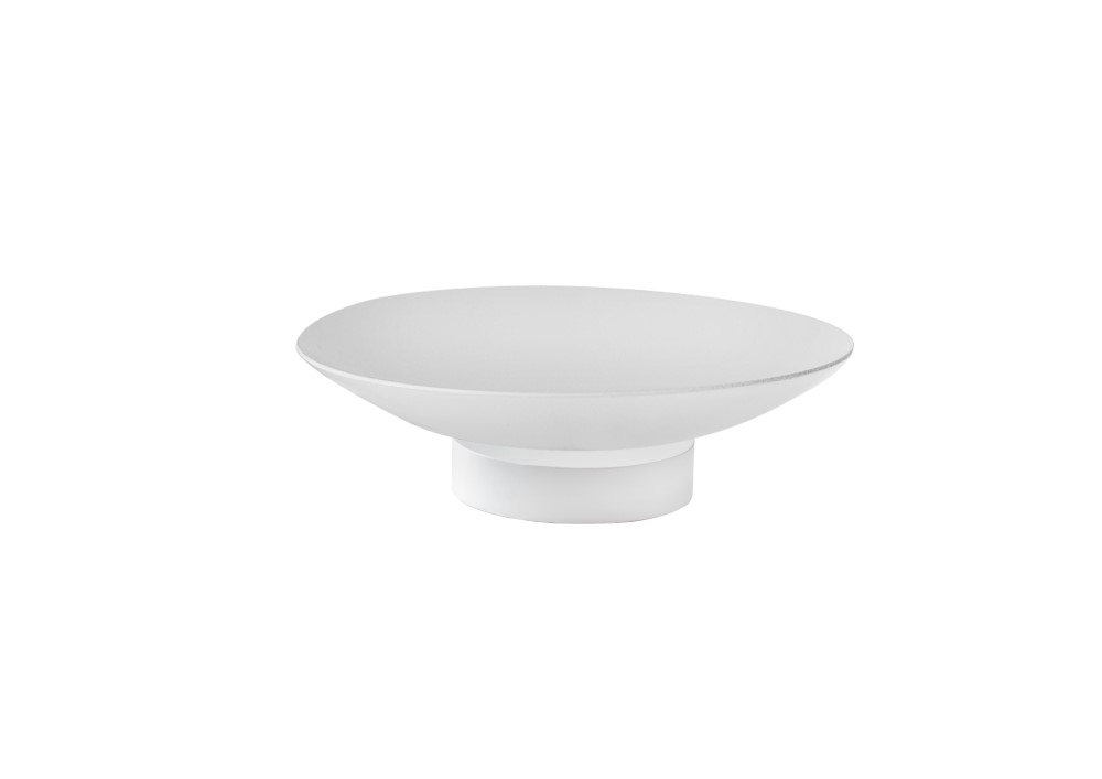 Boheme Uno Мыльница с латунной чашей, настольная, цвет: matt white 10981-MW