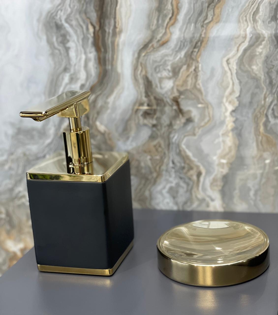 Boheme Мыльница с латунной чашей, настольная, цвет: gold 10963-G