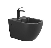 Boheme Bianca Биде подвесное 55,5х35,5х35h см, 1 отверстие под смеситель, перелив хром, цвет: black 962