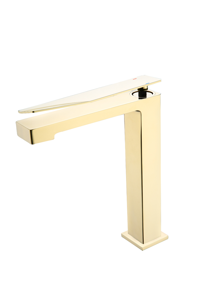 Boheme Q Смеситель для раковины высота излива 22,5 см, без донного клапана, цвет: gold 142-GG.2